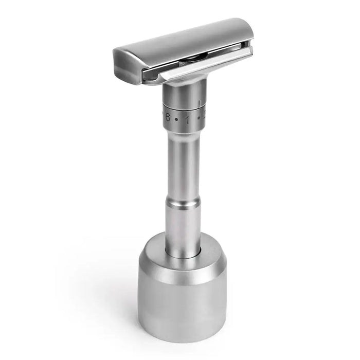 QSHAVE Adjustable Safety Razor kit Men's Shaving kit Holder + Razor + Blade Disposal Case +15 Blades set
