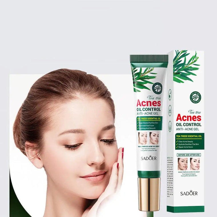 SADOER Tea Tree Acne Removing Cream Facial skincare Oil Control Face Gel Creams Hydrating Moisturizing Facial Cream Skin Care
