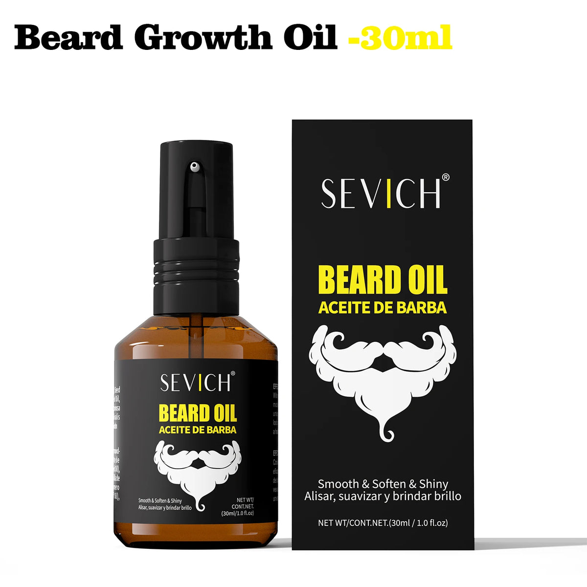 Natural Beard Growth Kit For Men Beard Thickening Care Oil Moisturizing Beard Cream Wax Beard Shampoo Conditioner Beard Styling