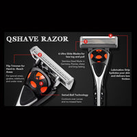 QSHAVE Six Blade Razor Cartridges