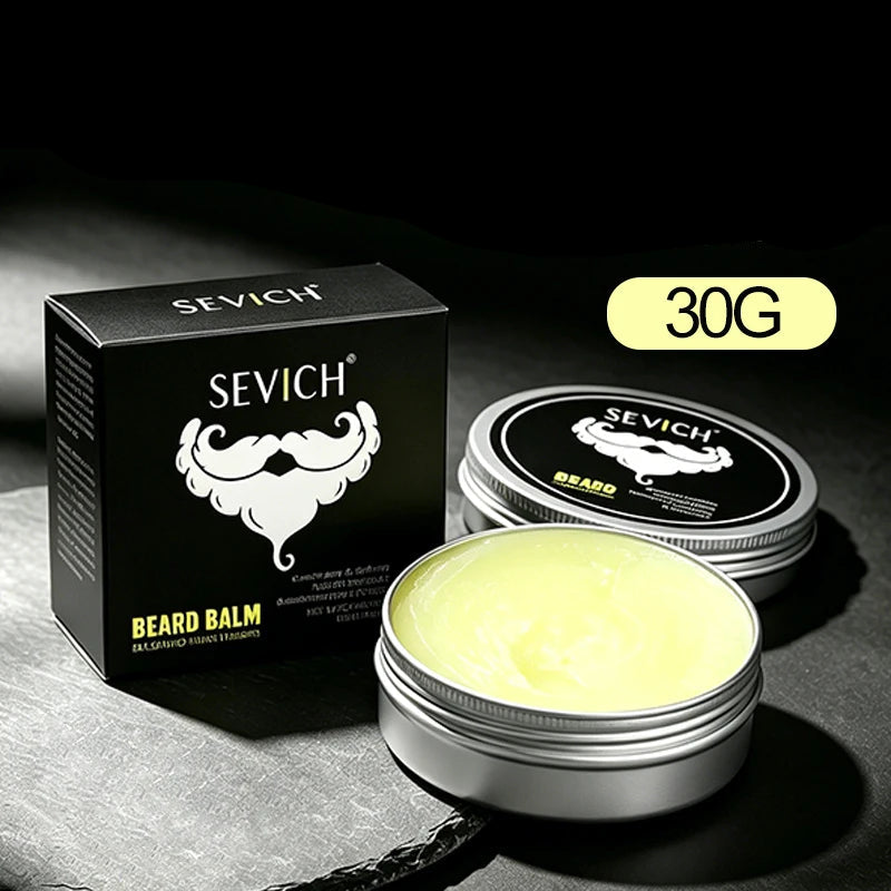 Beard Care Wax Beard Nourishing Balm Strong Holding Natural Beard Balm Conditioner Keep Smoothing Men Beards Styling Products