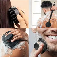 4PCS Set Silicone Body Scrubber Soft Exfoliating Brush for Face Gentle Shower Massage and Skin Cleansing Bathroom Accessories