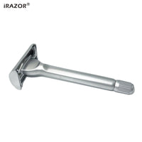 iRAZOR New Heavy Butterfly Design Double Edge Safety Razor with 10pcs Original Blade Refills for Men Reusable Grooming Gift Set