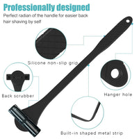 Silicone Back Shaver Scrubber Set