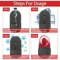 Ice Face Roller, Reusable Silicone Mold Face Massage Eye Facial Beauty Skin Care Tools Apply Ice for Shrink Pores Anti Wrinkle