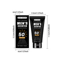 Men's Moisturizing Sunscreen Spf 50 Uv Protection Facial Sun Block Fast Absorbing Non-Greasy Matte Finish with Hyaluronic Acid