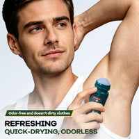Men's Bead-and-spray Deodorant, Providing Long-lasting Dryness and Freshness. Cream-based Antiperspirant. Essential for Summer.