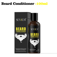 Natural Beard Growth Kit For Men Beard Thickening Care Oil Moisturizing Beard Cream Wax Beard Shampoo Conditioner Beard Styling