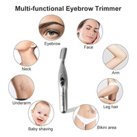 Electric Eyebrow Trimmer Men's And Women's Automatic Eyebrow Trimmer Portable Hair Removal Beauty Trimmer Beginner Beauty Tool