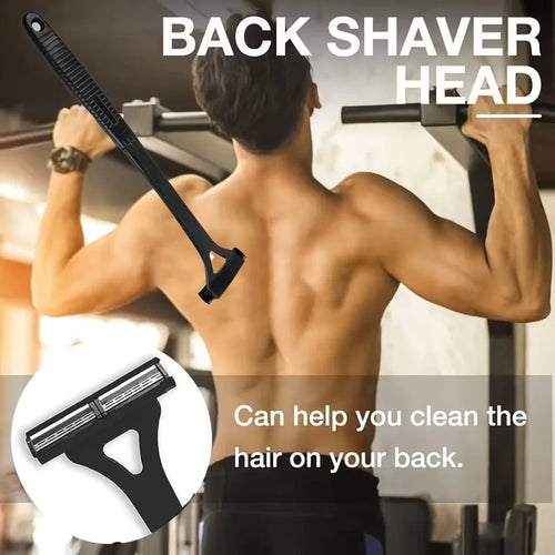 Foldable Long-Handle Back Shaver