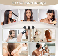 LED Three Way Haircut Mirror