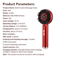 Cordless Scalp Massage Light Comb