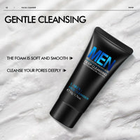 LAIKOU Men Facial Cleanser Face Wash Moisturizing Man Skin Care Oil Control Blackhead Remove Scrub Cosmetics Deep Norishing 50g