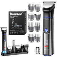 Kensen S38 Electric Hair Trimmer for Men 6 in 1 Body Hair Shaver Nose Beard Trimmer IPX6 Waterproof Hair Cutting Machine Barber