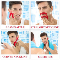 2/4Pcs Men's Beard Combs Hair Trimmers Plastic Men Beard Shaping Styling Comb Beauty Tool For Hair Beard Trim Templates Ruler