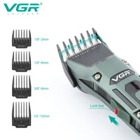 VGR V-696 New metal Popular Salon Barber Hair Cut Machine Professional Cordless Hair Trimmer Electric Hair Clippers for Men