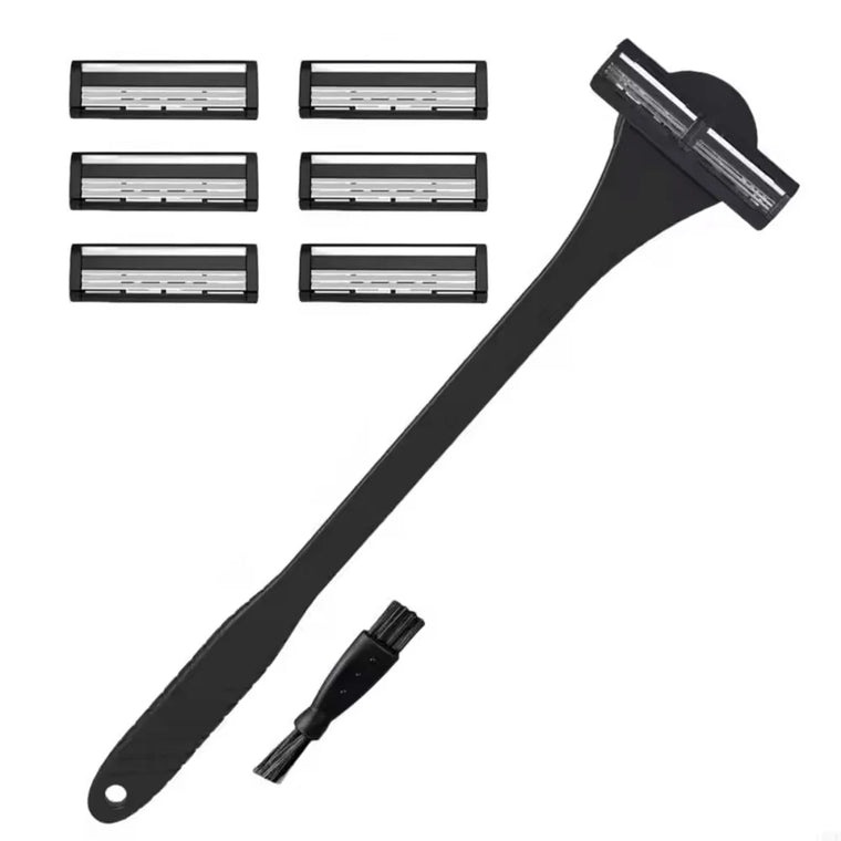 Silicone Back Shaver Scrubber Set