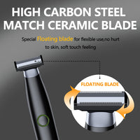 HTC Electric Shaver One Blade USB Rechargeable Electric Beard Trimmer Washable Safety Face Razor Shaving Machine for Men