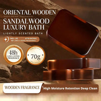 Men's Sandalwood Handmade Soap, three-in-one, Cleansing Soap cleanses face, hair, bathes the whole body, moisturizes1/3/6PCS