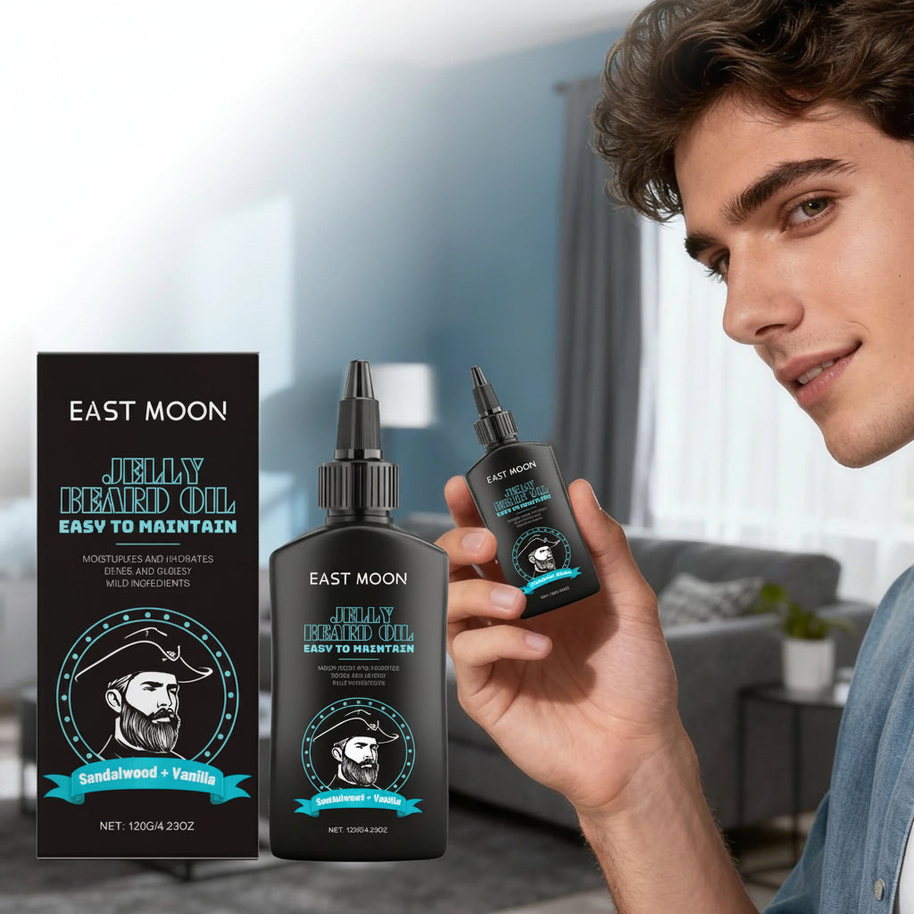 East Moon Jojoba Seed Oil Beard Care Gels Effectively Nourish Increases Soften Keep Shine Natural Nursing Daily Beard Care Oils