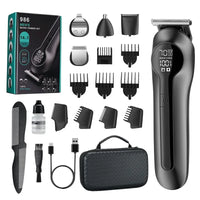 Mijia 986 Waterproof IPX7 Level 14 IN 1 Beard Trimmer Set Rechargeable Cordless Body Hair Trimmer for Men