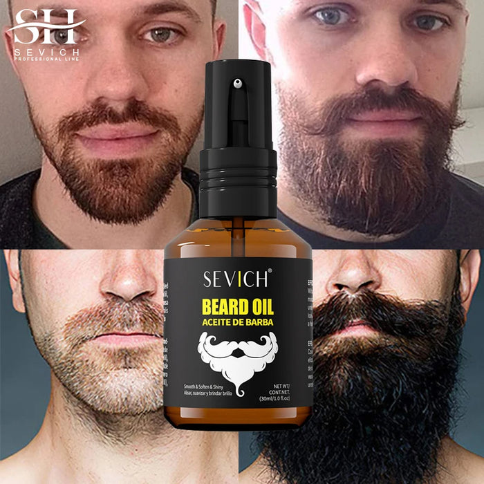 30ml Beard Growth Serum Biotin Beard Growth Serum Mustache Fluid Fuller Thicker Nourish Professional Beard Care Product For Men