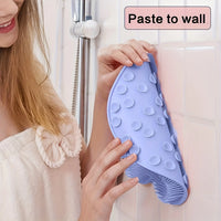 1PC Bathroom Shower Foot Massage Mat with Non-slip Suction Cup Wall-mounted Back Scrub Massage Bathroom Essential  Refreshing