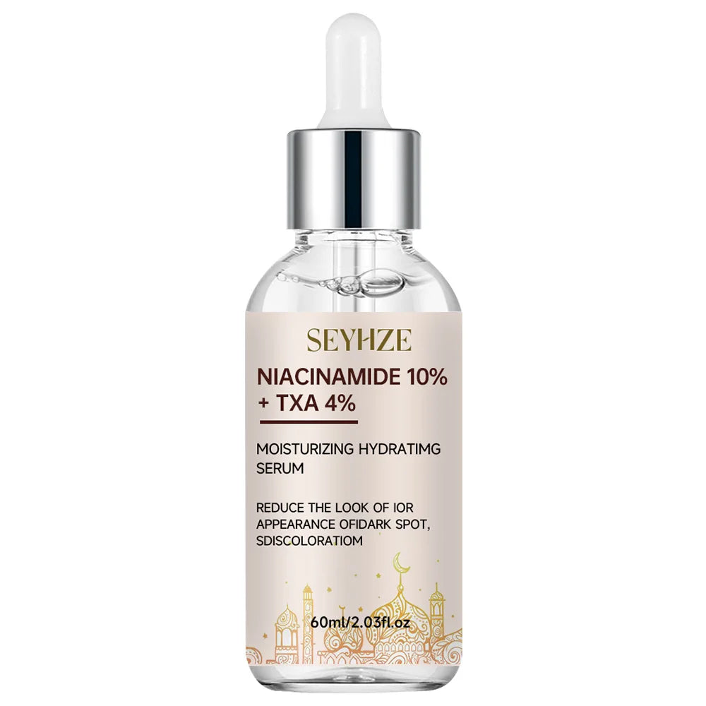 SEYHZE 10% Niacinamide + 4% TXA Double Layer Moisturizing Essence 40ml/60ml Day And Night Universal Serum for Men And Women Brig