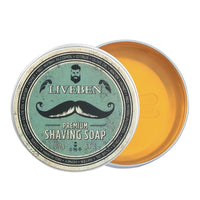 Hand Made Smooth Texture Mens Beard Shaving Soap Dense Bar Keep The Face Fresh and Clean Organic Foam Shaving Cream for Men