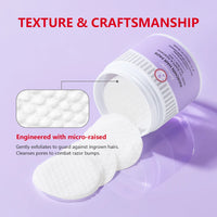 Aftershave Treatment Pads Ingrown Hair Pads to Help Prevent Razor Bumps for Men & Women - Exfoliate Underarms & Bikini Area