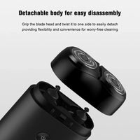 NEW MIJIA Electric Shaver S100 IPX7 Waterproof 7200RPM Dual Floating Head Wet/Dry Shaving Type-C Fast Charge 90min USB Razor -CN