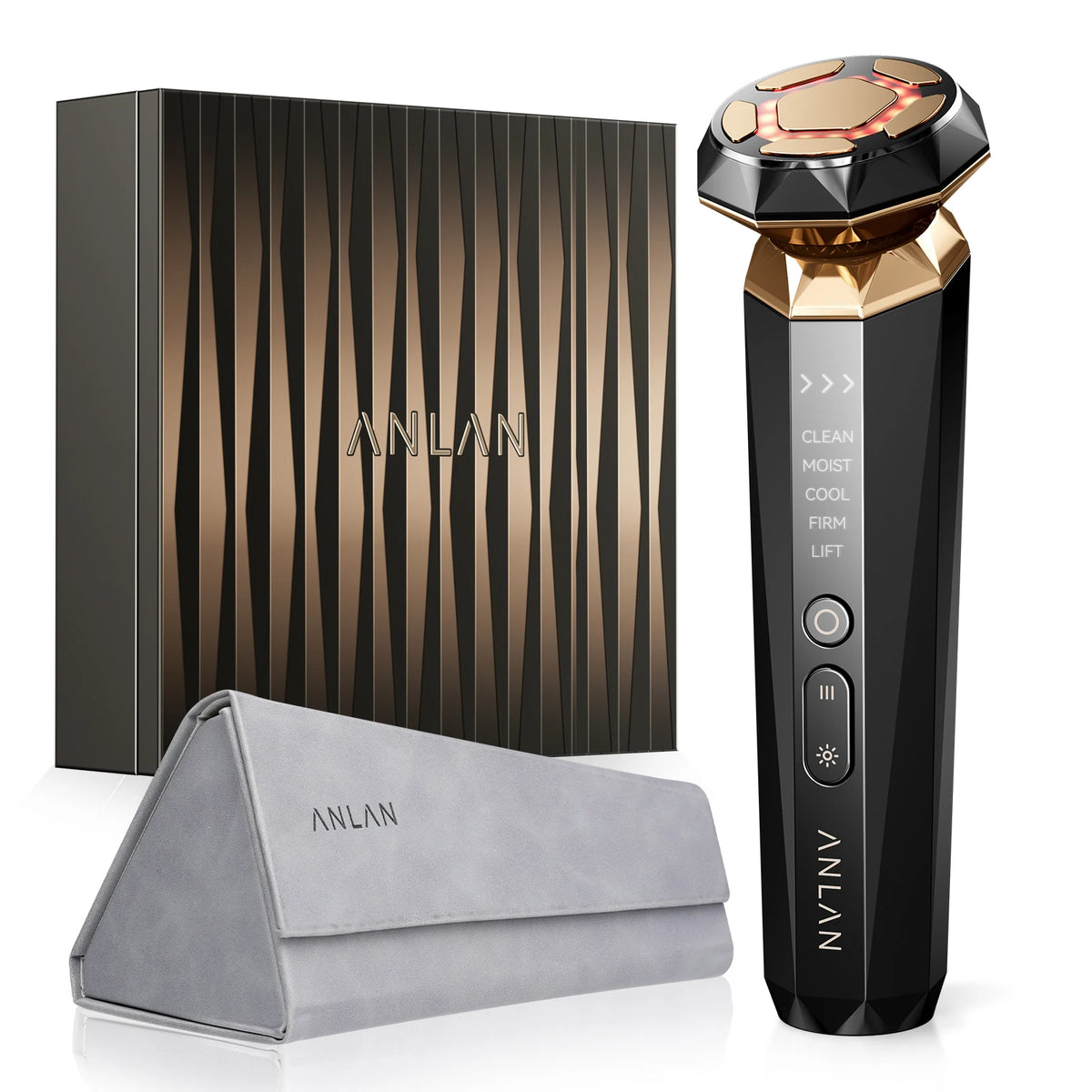 ANLAN Gold EMS Facial Device