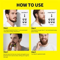 30ml Beard Growth Serum Biotin Beard Growth Serum Mustache Fluid Fuller Thicker Nourish Professional Beard Care Product For Men