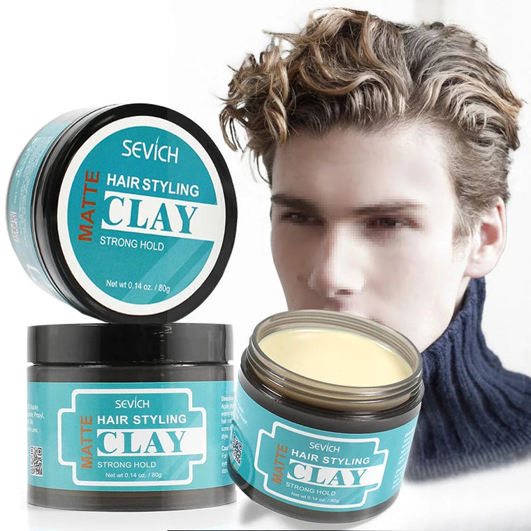 Sevich Hair Styling Wax Fashion Hairstyle Finished Natural Matte Fluffy Strong Hold Hair Pomade Professional Men's Hair Clay