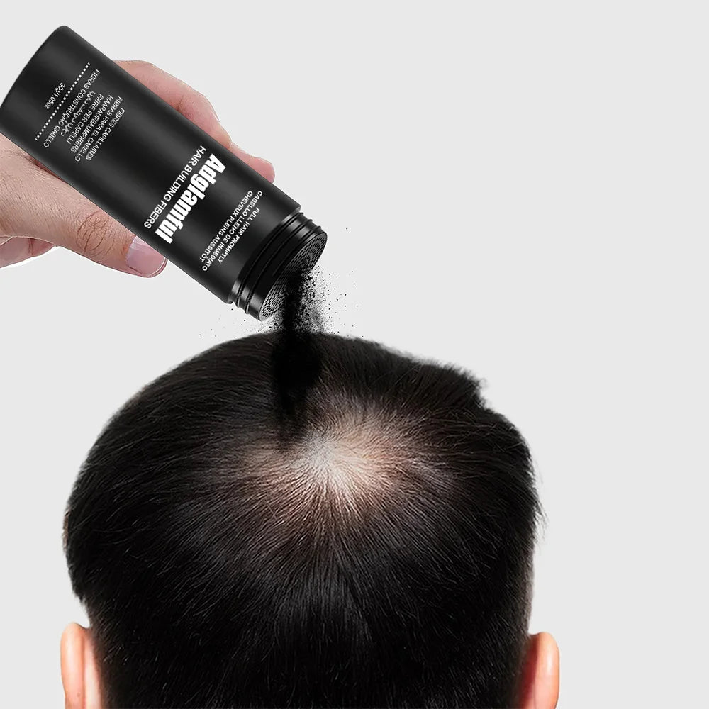 Adglamful Hair Fiber Powder 30g- Instant Thickening, Dense Hair, Wind/Sweat-Proof, 24H Hold, for Thin Hair
