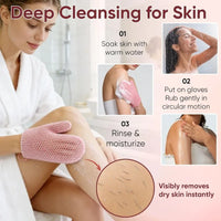 Honeycomb Exfoliating Glove for Face and Body Deep Cleansing Quick Dry TPU Shower Mitt Men Women Spa Bath Tools