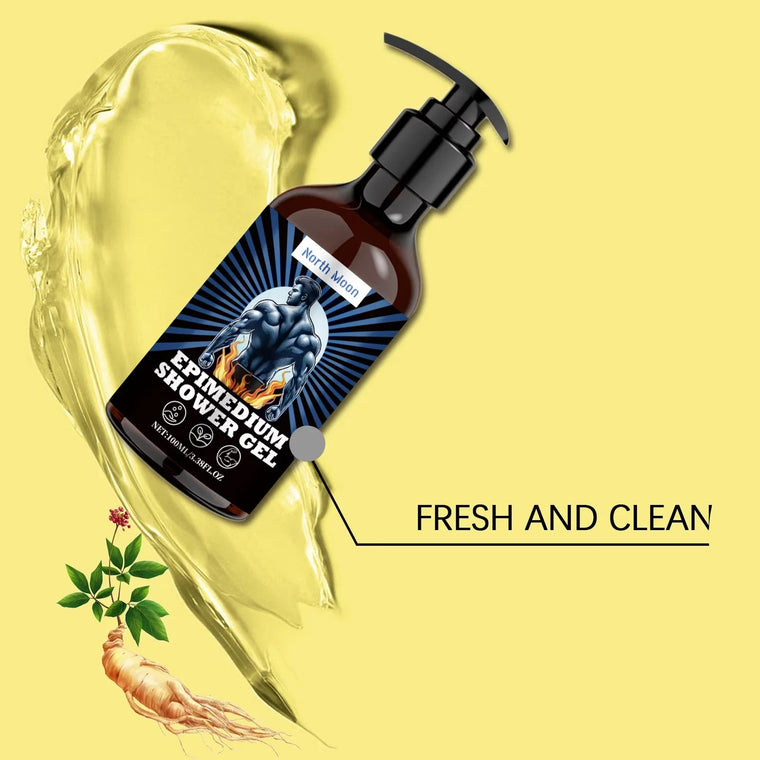 North Moon Men Coconut Oil Shower Gel Removing Exfoliate Lasting Nourish Smooth Reduce Dry For Sensitive Skin Body Washing Gels