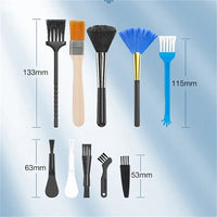 10 Pcs Small Tools Car Phone Dust Brushes Dust Cleaner Accessories Shaver Household PC Laptop Keyboard Cleaning Tools Brush Kit