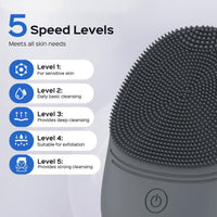 Sonic Silicone Facial Cleansing Brush
