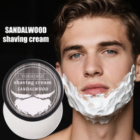 Sandalwood Shaving Soap 80g, Natural Glycerin Based, Rich Lather for Men, Barber Grade, Luxury Shave, Moisturizing & Soothing