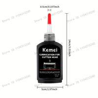 Kemei Premium Hair Clipper Blade Lubricating Oil for Trimmers Blade Corrosion for Rust Prevention Fits Oil Bottle Suitable