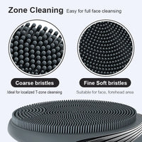 Portable Silicone Waterproof Rechargeable Face Wash Brush, 5 Cleansing Modes, Electric Deep Cleaning for Men & Women