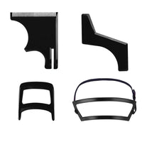 2/4Pcs Men's Beard Combs Hair Trimmers Plastic Men Beard Shaping Styling Comb Beauty Tool For Hair Beard Trim Templates Ruler