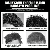 BASDE Sea Salt Hairstyle Spray Hair Wax For Men Hair Strong Hold Hair Styling Wax Stick Long-Lasting Low Shine Modeling Paste