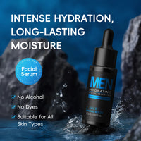 LAIKOU Men's Hydrating Firming Facial Serum 30ml, Quick Absorbing Soft Smooth Skin With Hyaluronic Acid Collagen & Niacinamide