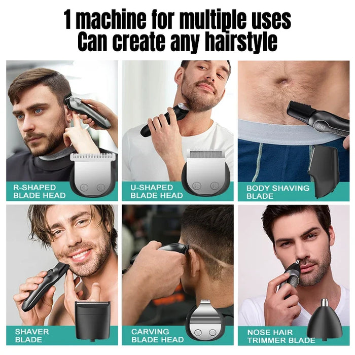 Mijia 986 Waterproof IPX7 Level 14 IN 1 Beard Trimmer Set Rechargeable Cordless Body Hair Trimmer for Men