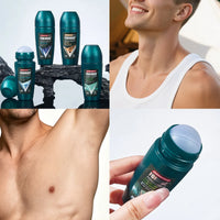 Men's Bead-and-spray Deodorant, Providing Long-lasting Dryness and Freshness. Cream-based Antiperspirant. Essential for Summer.