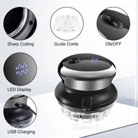 UFO Hair Clipper Electric Hair Trimmer with Smart Digital Display, Waterproof Home Barber Kit, Rechargeable Cordless Hair Cutter