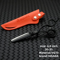 HISADA Hairdressing Scissors Professional Barber Scissors 6.0 Inch Scissors VG10 Material Professional Barber Scissors