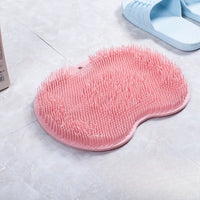 1PC Bathroom Shower Foot Massage Mat with Non-slip Suction Cup Wall-mounted Back Scrub Massage Bathroom Essential  Refreshing
